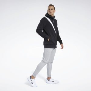 Bluza Z Kapturem Męskie Reebok Archive Evolution Czarne PL 60IWEHP